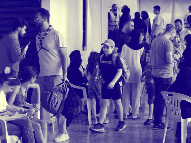 displaced people in schools