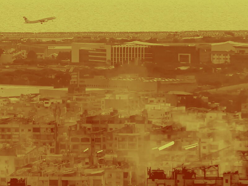 MEA plane over beirut