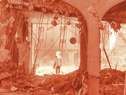gaza rubble